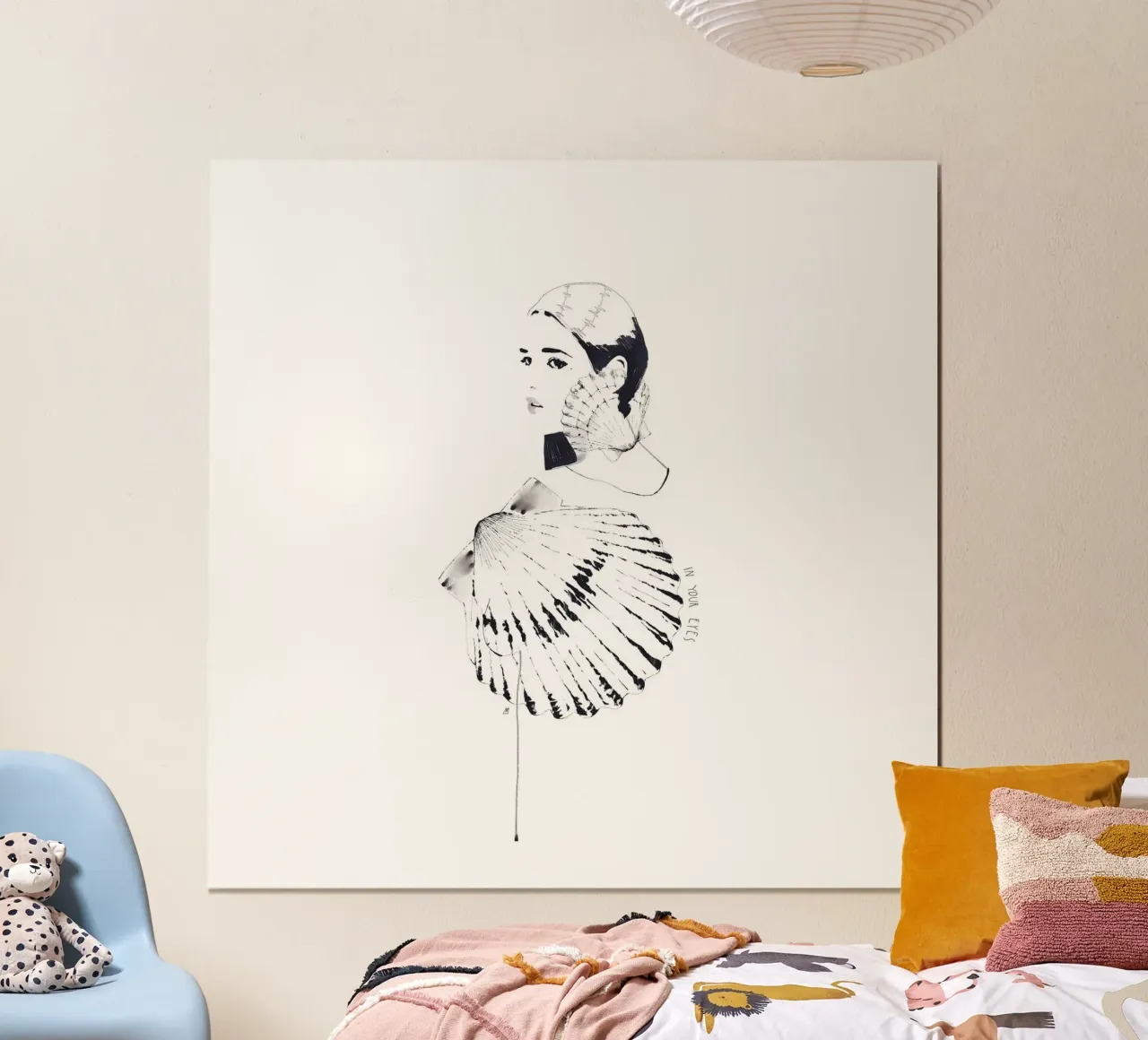 In Your Eyes poster con telaio in plastica da Manuel Rebollo
