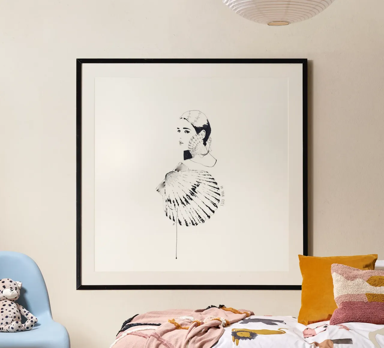 In Your Eyes poster con telaio in plastica da Manuel Rebollo