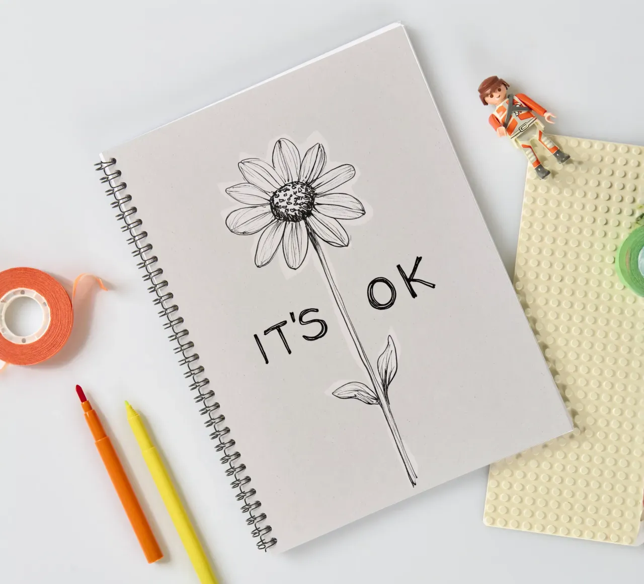 It`s OK spiral notebook by treechild