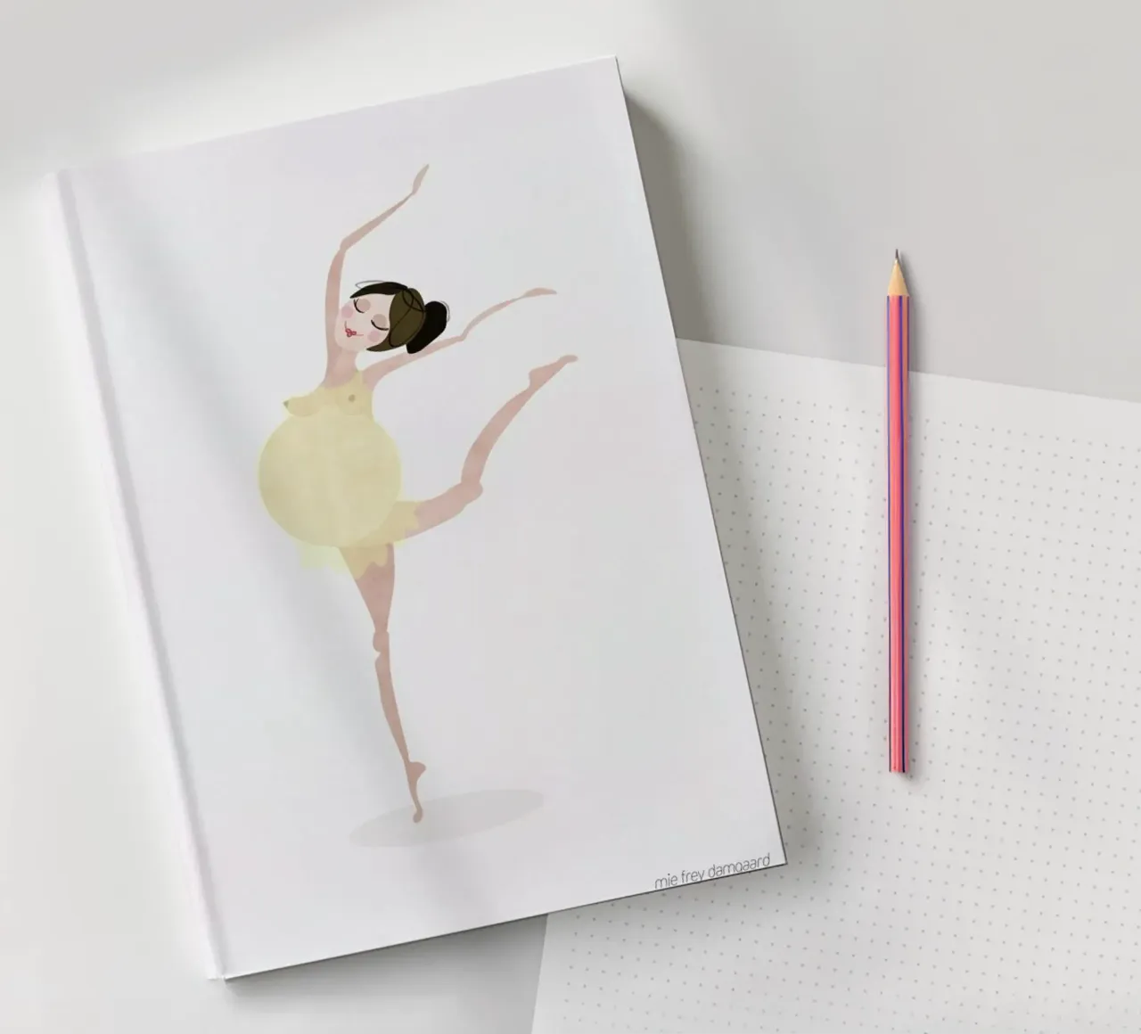Waiting #01 notebook by Mie Frey Damgaard