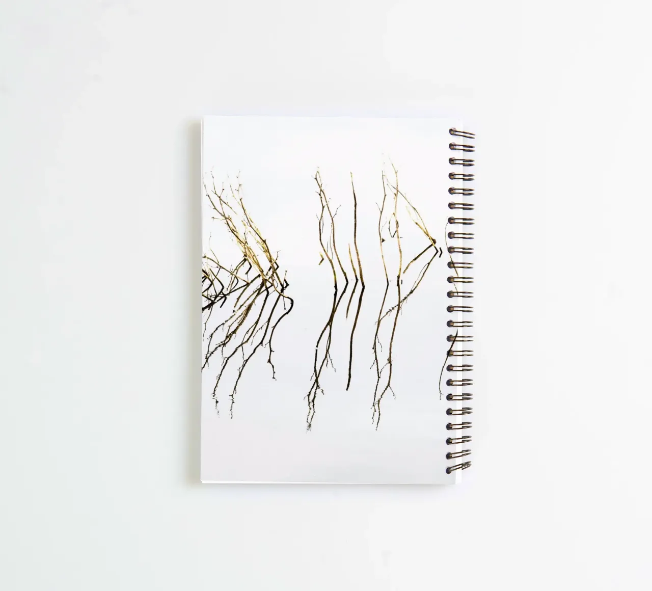 Minimal abstract reflections spiral notebook by Teresa André