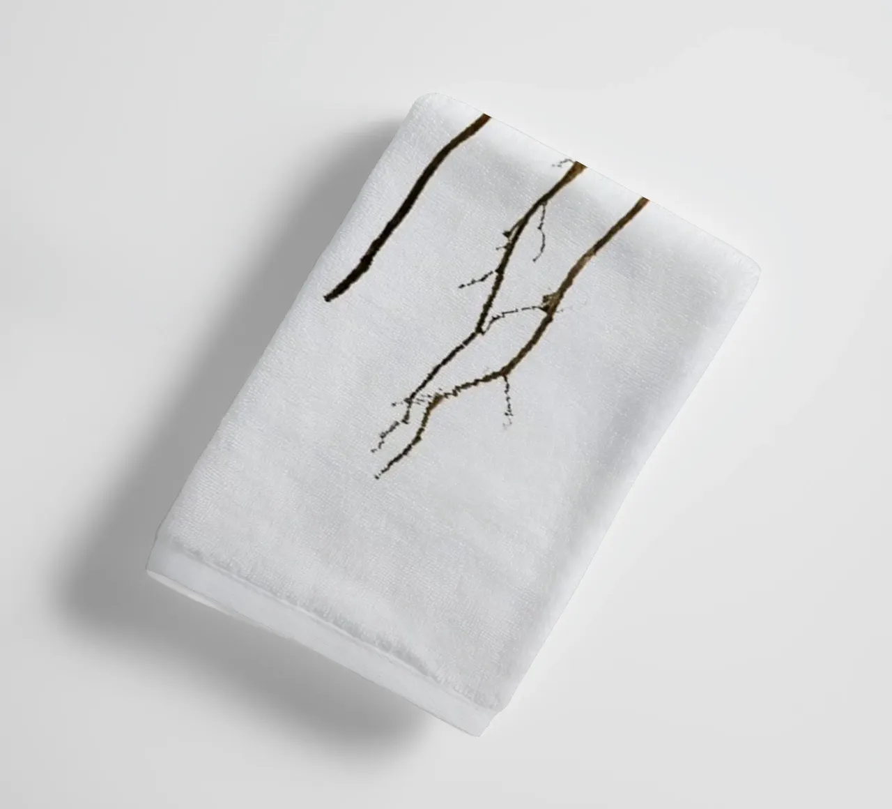Minimal abstract reflections towel by Teresa André