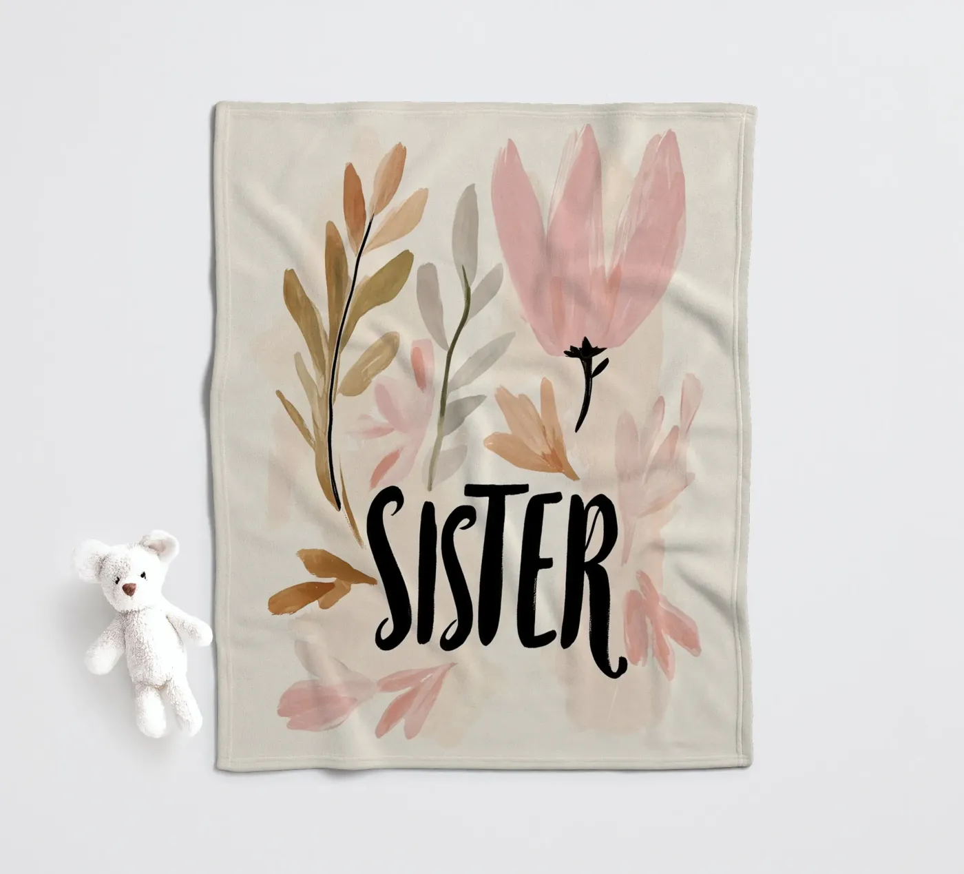 Sister (Version 2) fleece blanket by treechild