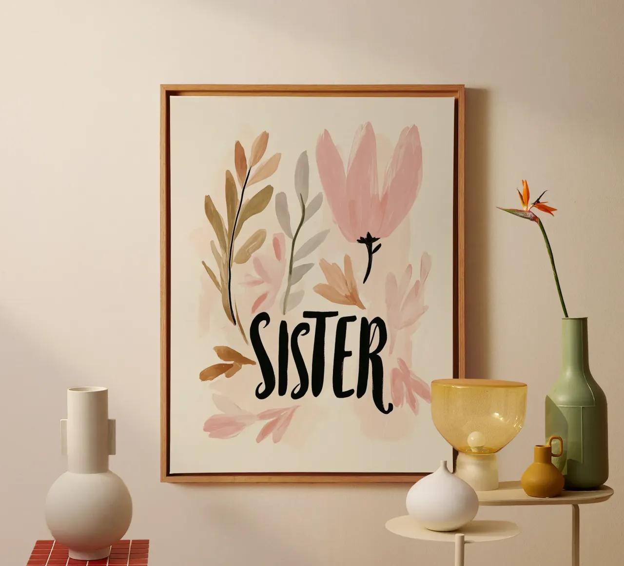 Sister (Version 2) tela con Cornice a cassetta da treechild