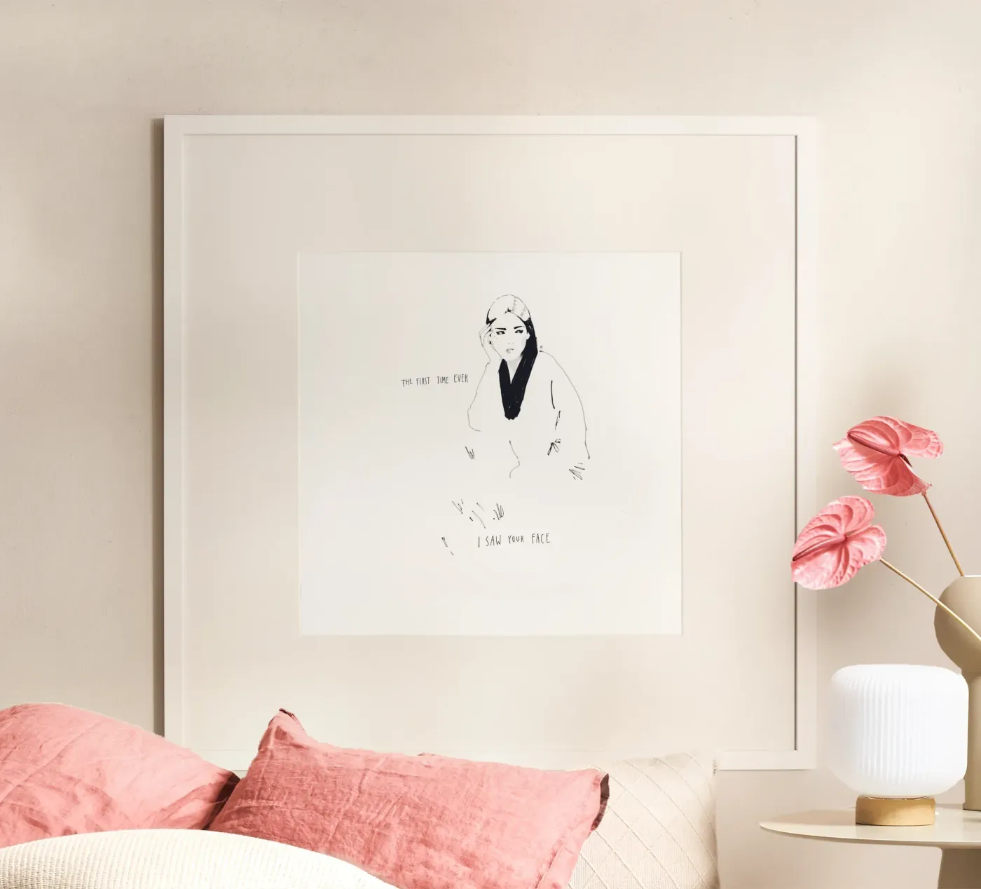 The First Time Ever I Saw Your Face Poster von Manuel Rebollo