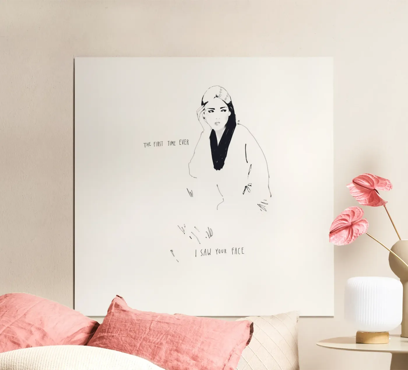 The First Time Ever I Saw Your Face Poster von Manuel Rebollo