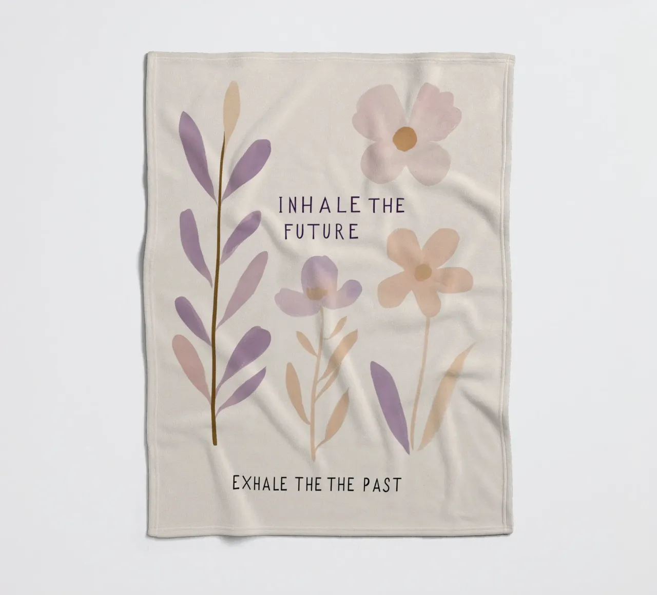 Inhale The Future Exhale The Past fleece blanket by treechild