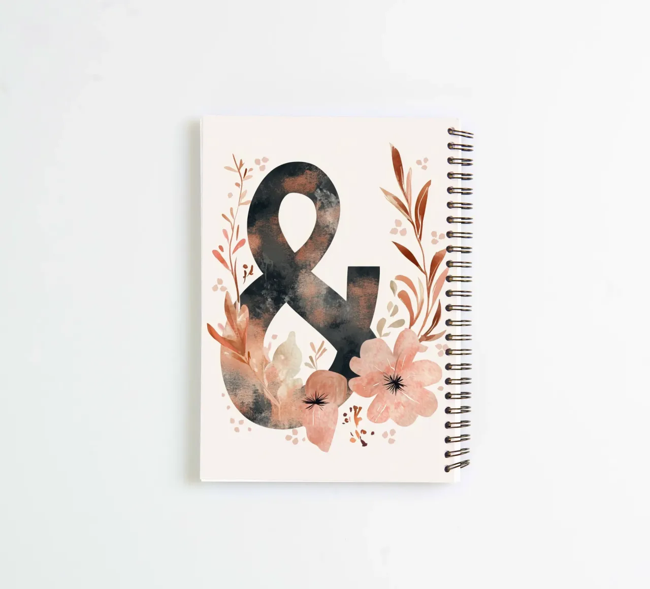 And (Floral Version 2) notitieboek met spiraal van treechild