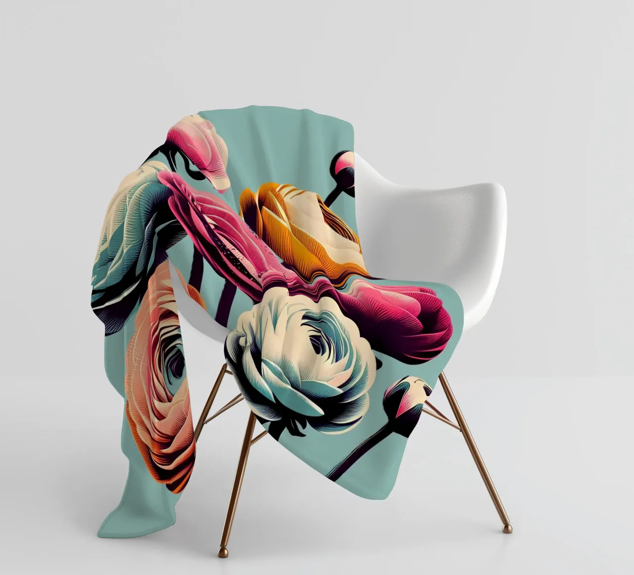 Ranunculus Fleecedecke von Digital Naive