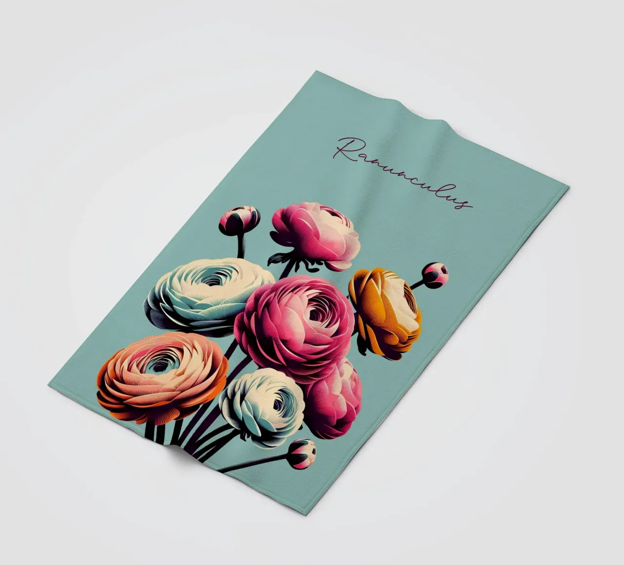 Ranunculus Fleecedecke von Digital Naive