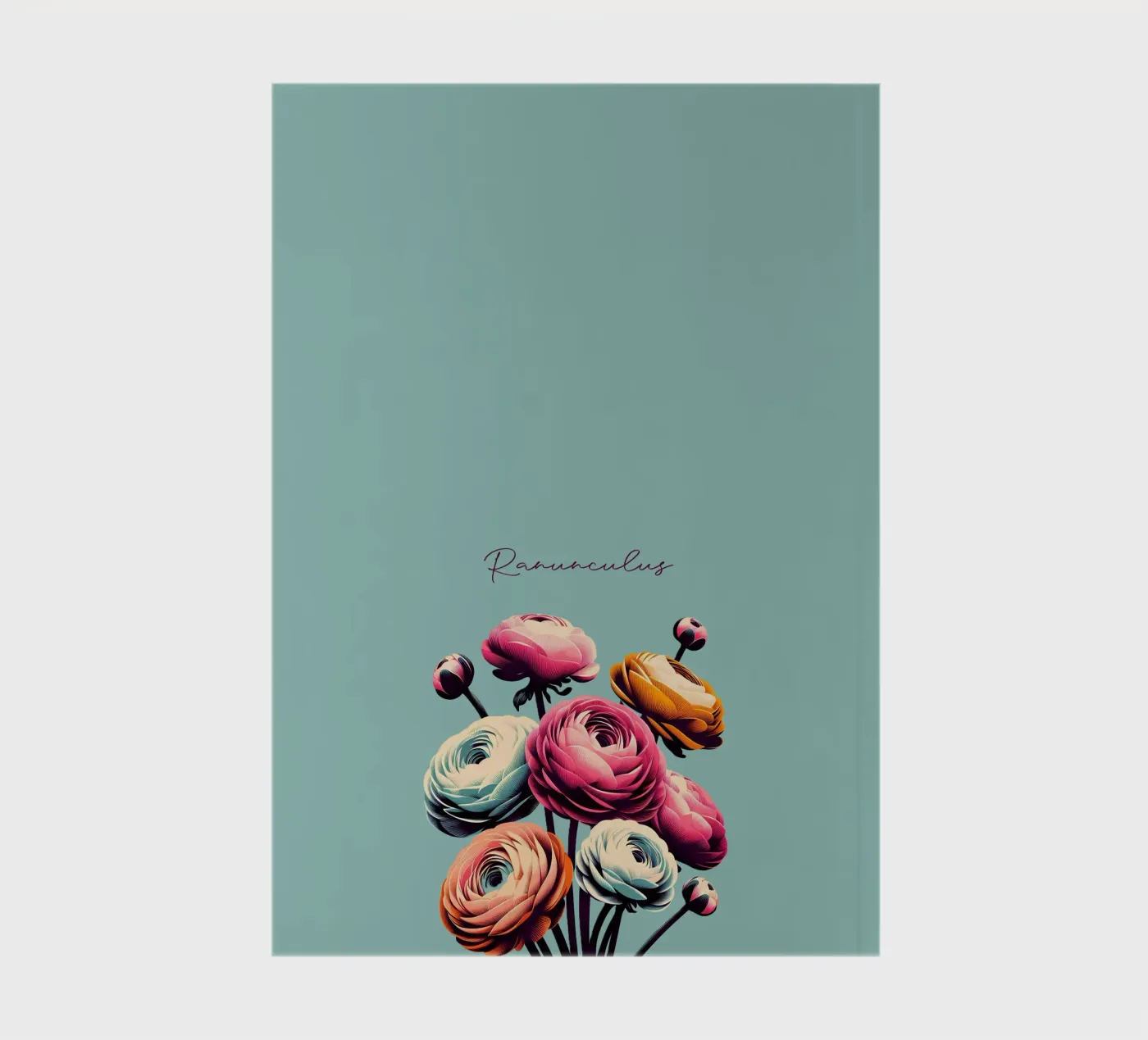 Ranunculus notebook by Digital Naive