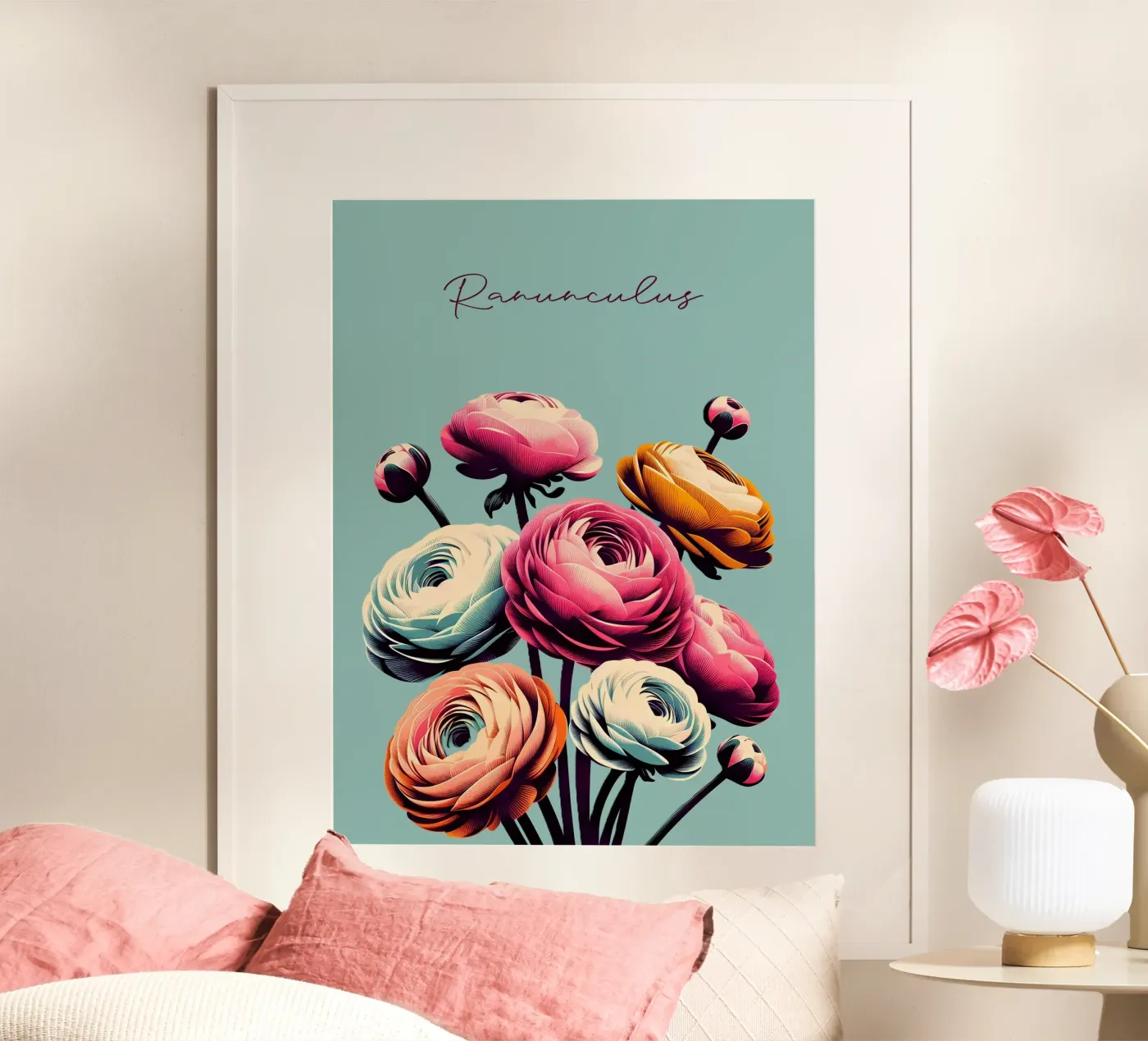 Ranunculus poster by Digital Naive