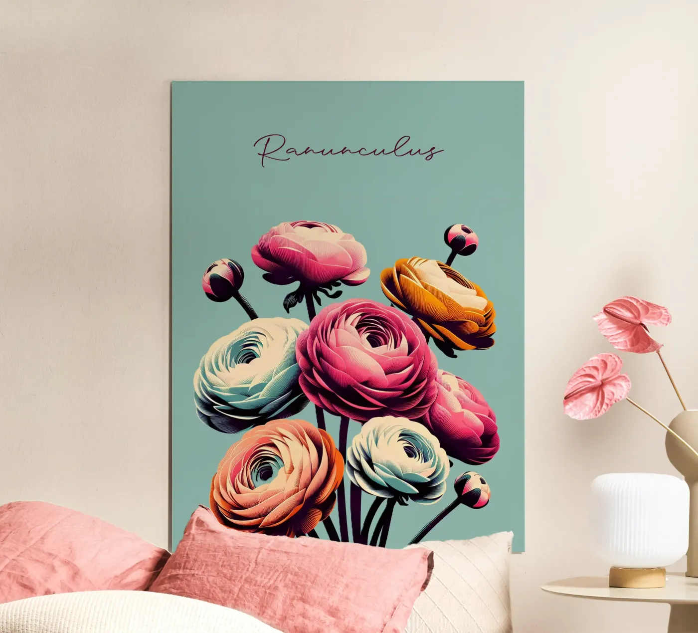 Ranunculus poster by Digital Naive