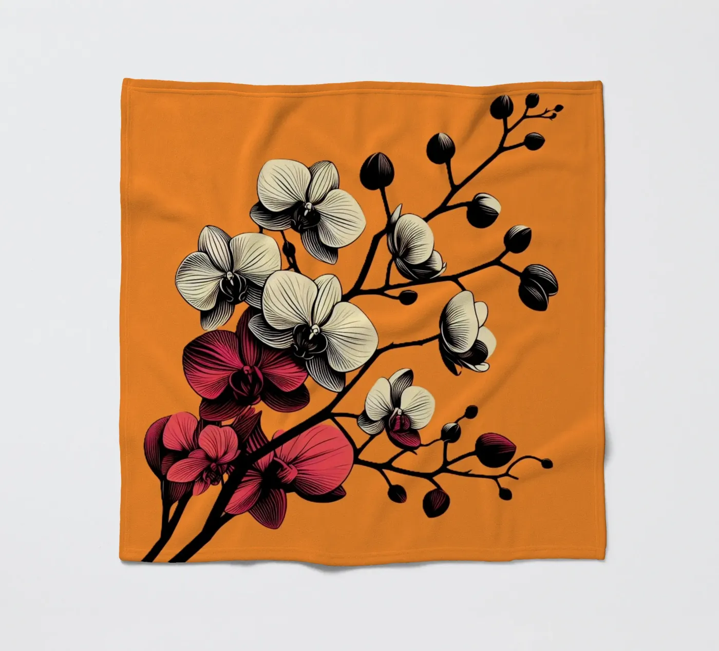 Orchidee coperta in pile da Digital Naive
