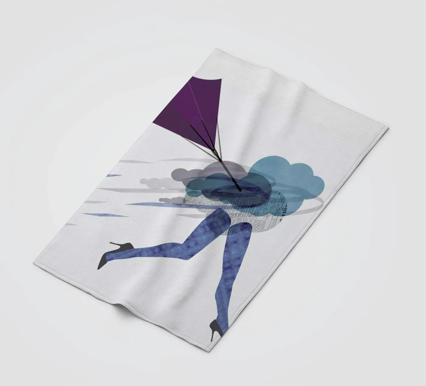 Stressed Fleecedecke von Mie Frey Damgaard