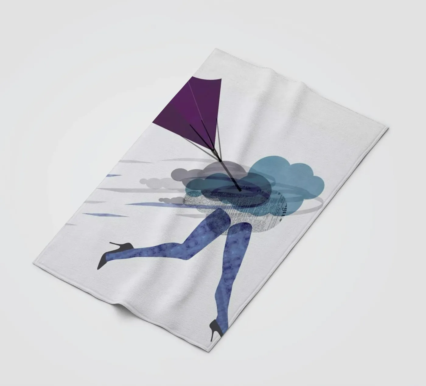 Stressed Fleecedecke von Mie Frey Damgaard