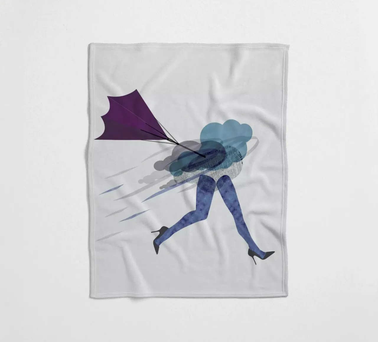 Stressed fleecedeken van Mie Frey Damgaard