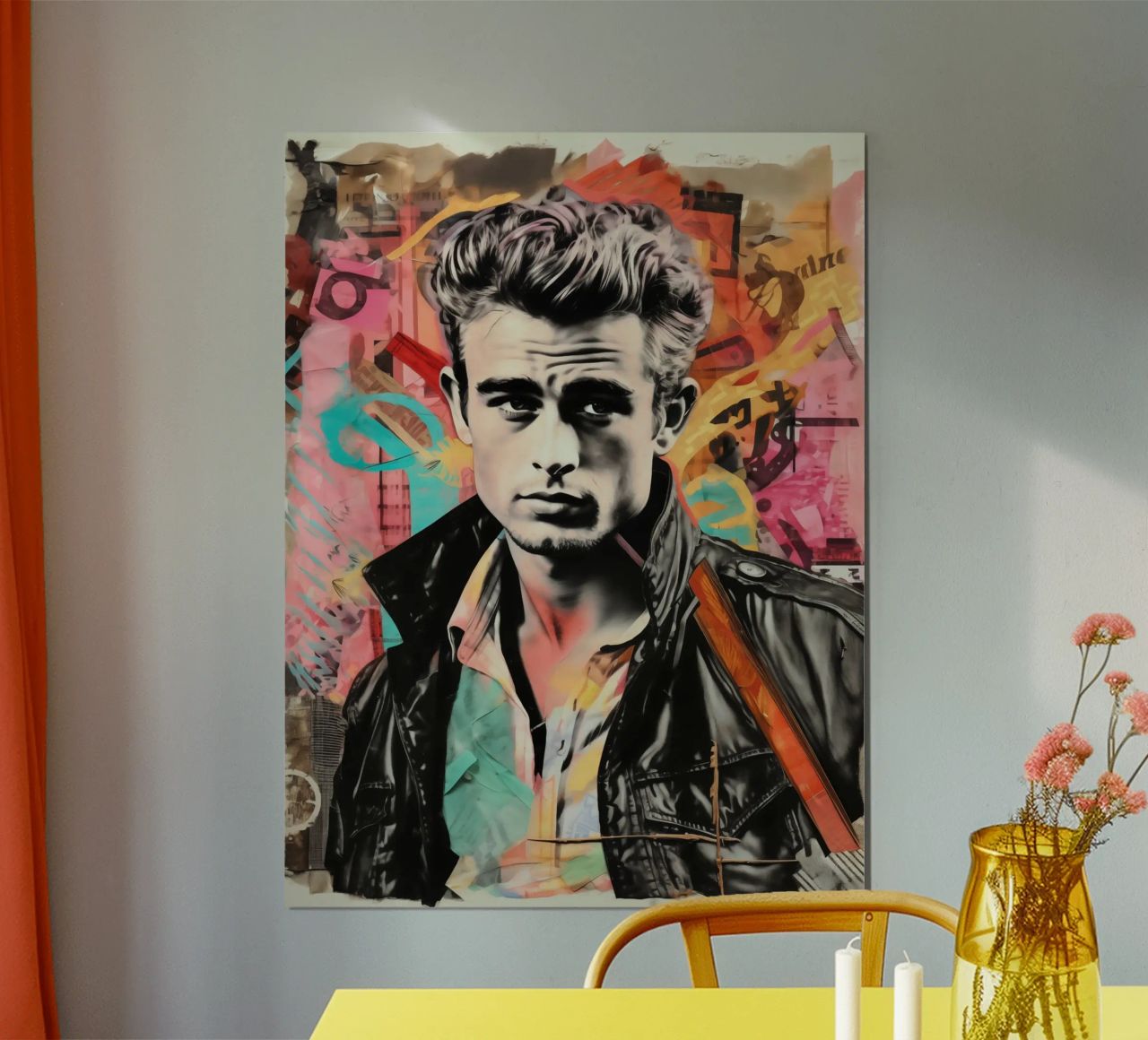 Portrait de James Dean | Fan Art rétro poster de Autofocus