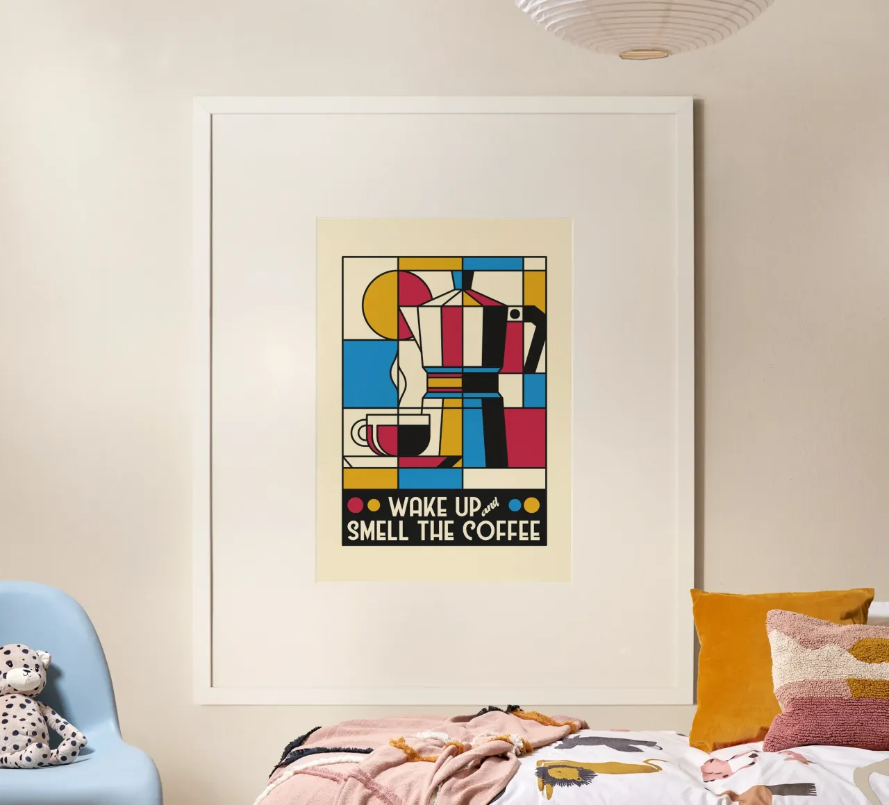 Wake Up And Smell The Coffee Mondrian carta hahnemühle da Tobe Fonseca
