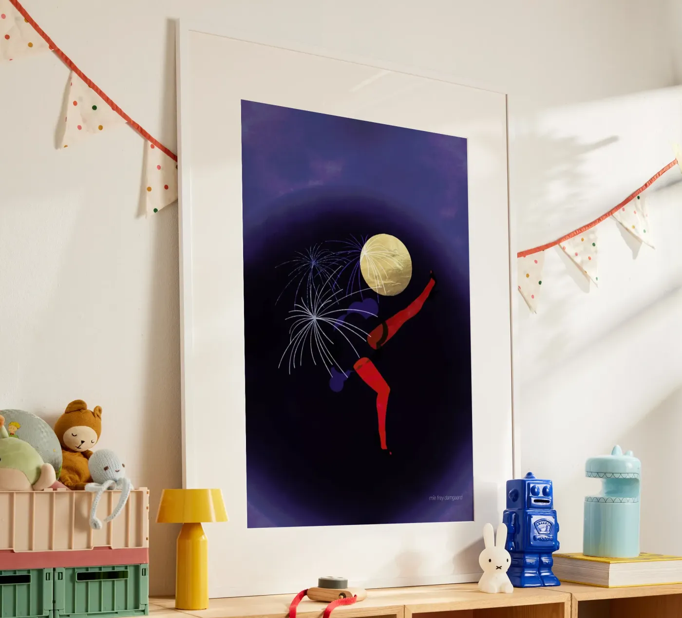 Festive poster van Mie Frey Damgaard