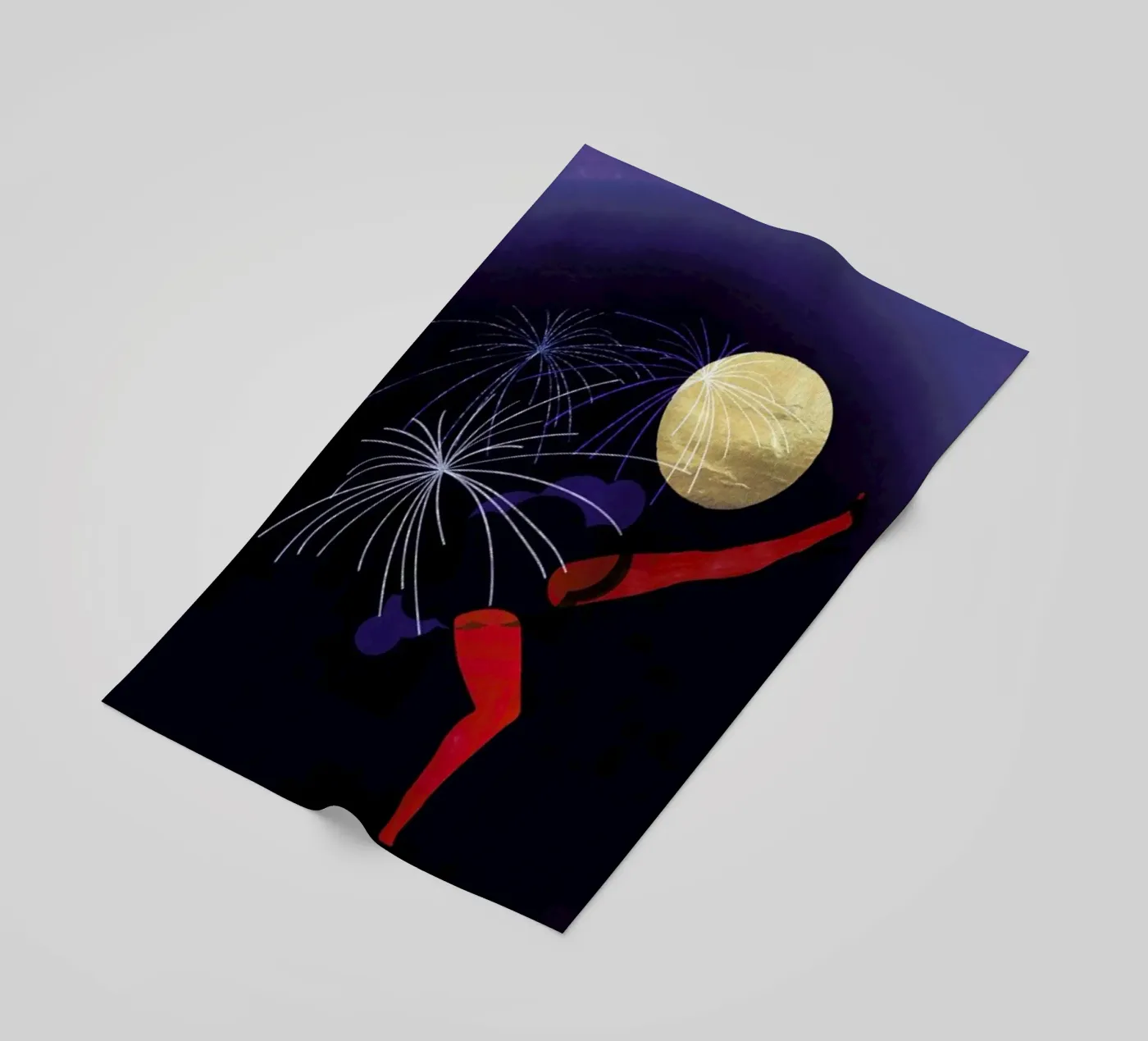 Festive beach towel by Mie Frey Damgaard