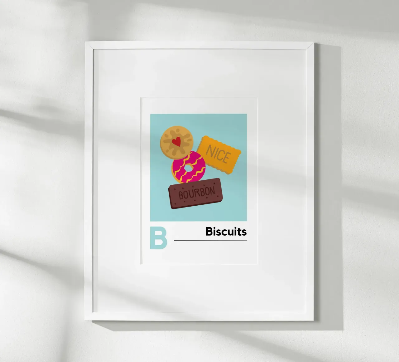 Biscuits / Alphabet / Letter B poster da Happysproutstudio