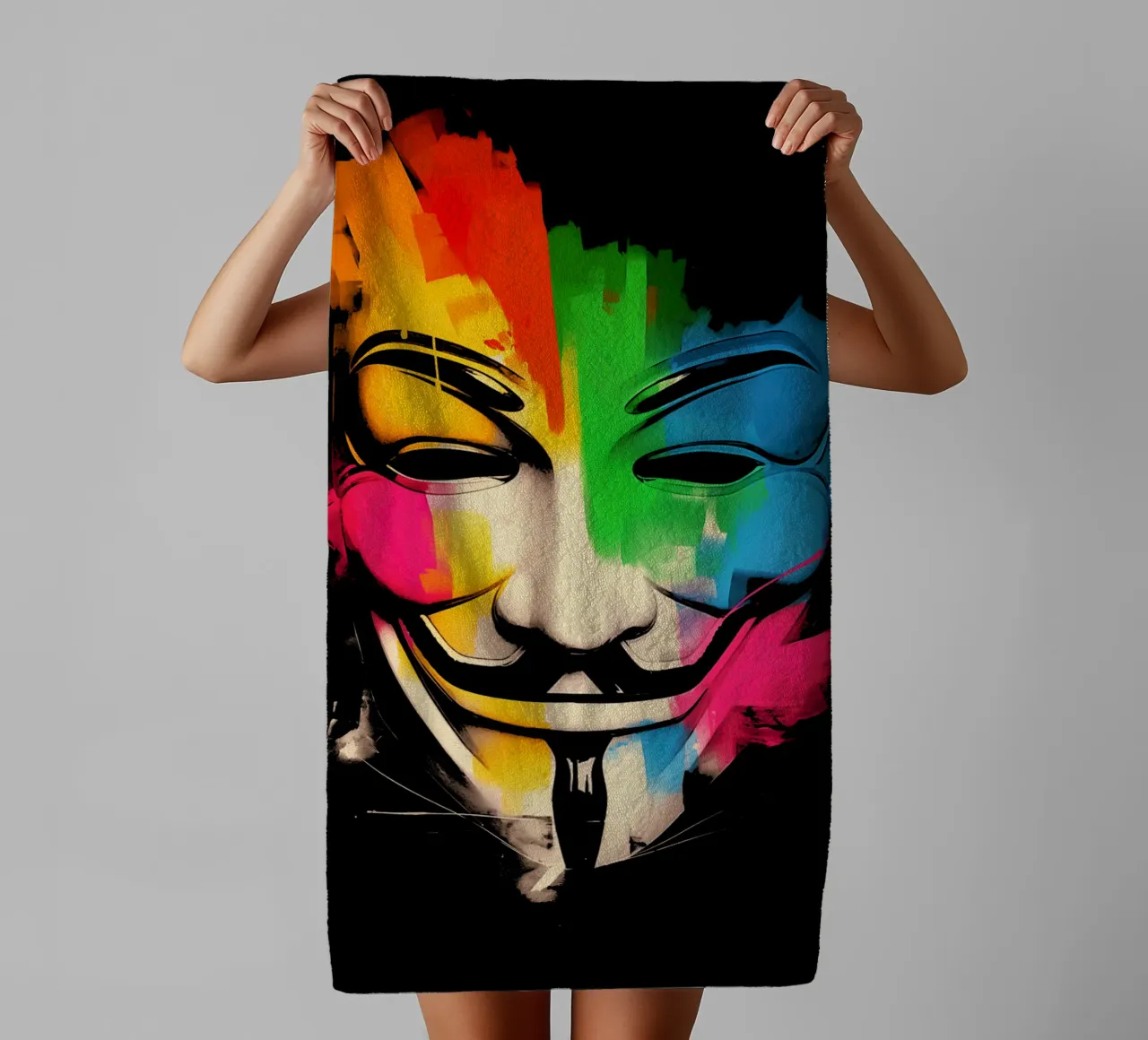 Wir sind Anonymous towel by Autofocus