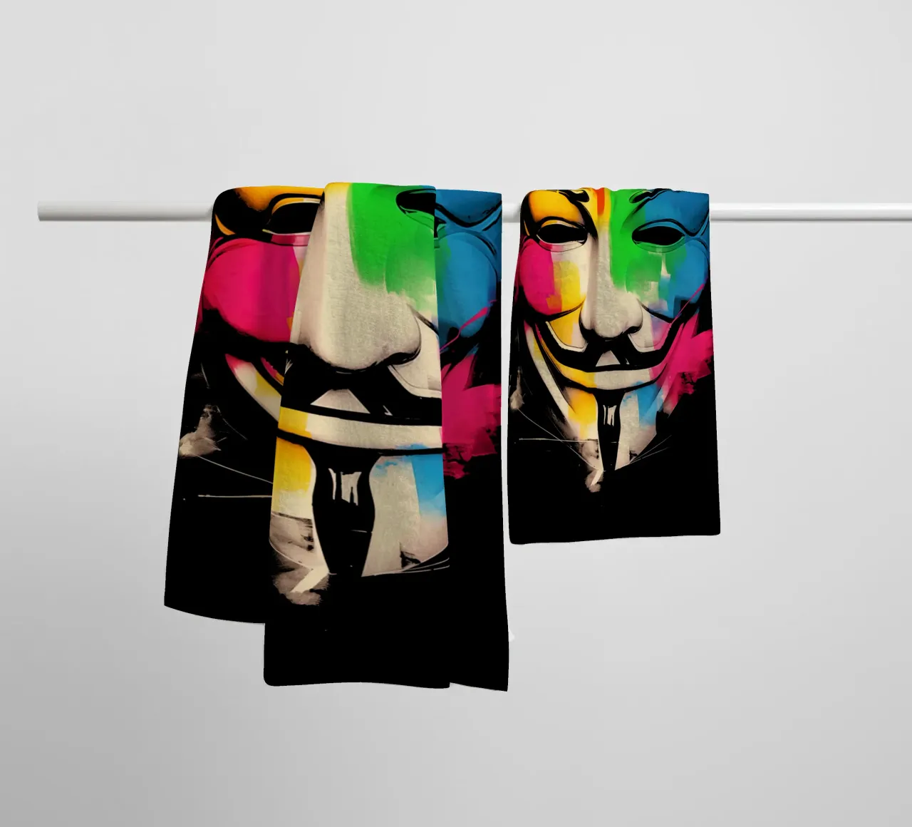 Wir sind Anonymous towel by Autofocus