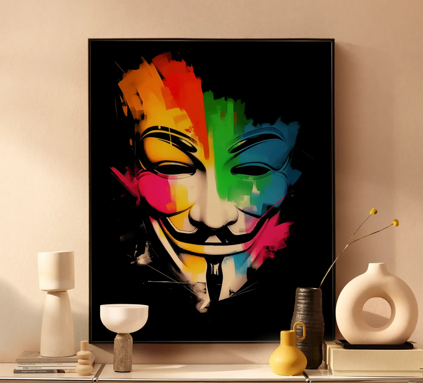 Wir sind Anonymous plexiglass da Autofocus