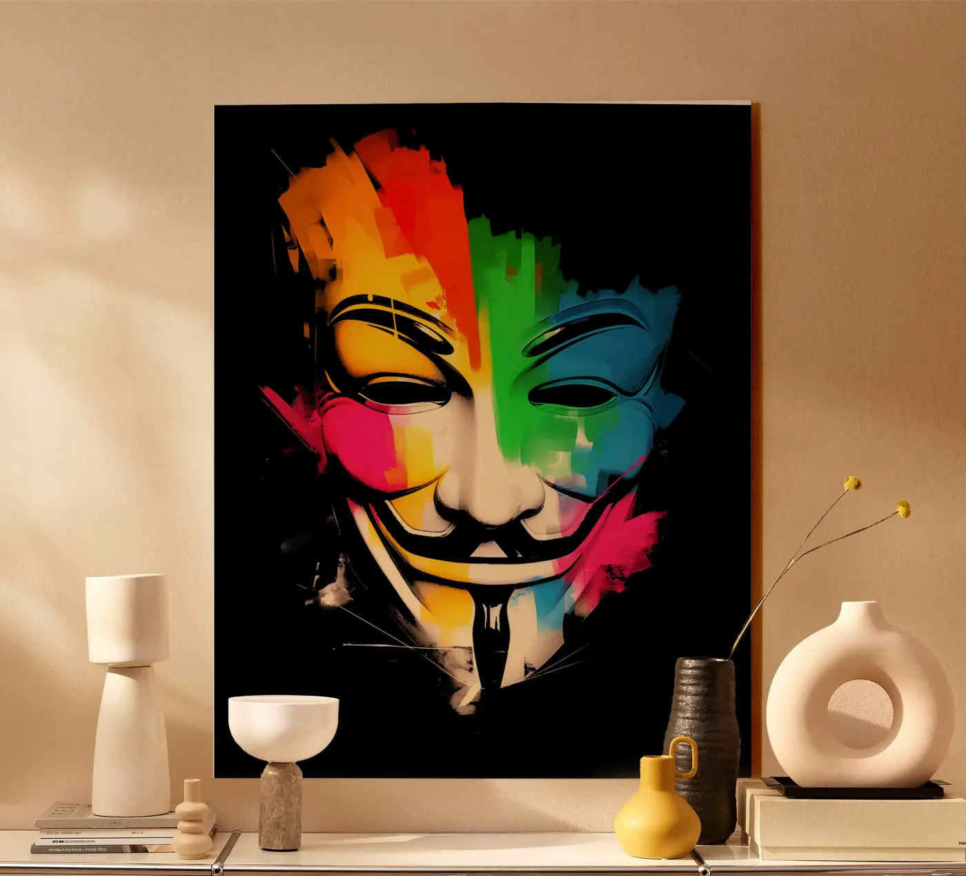 Wir sind Anonymous plexiglass da Autofocus