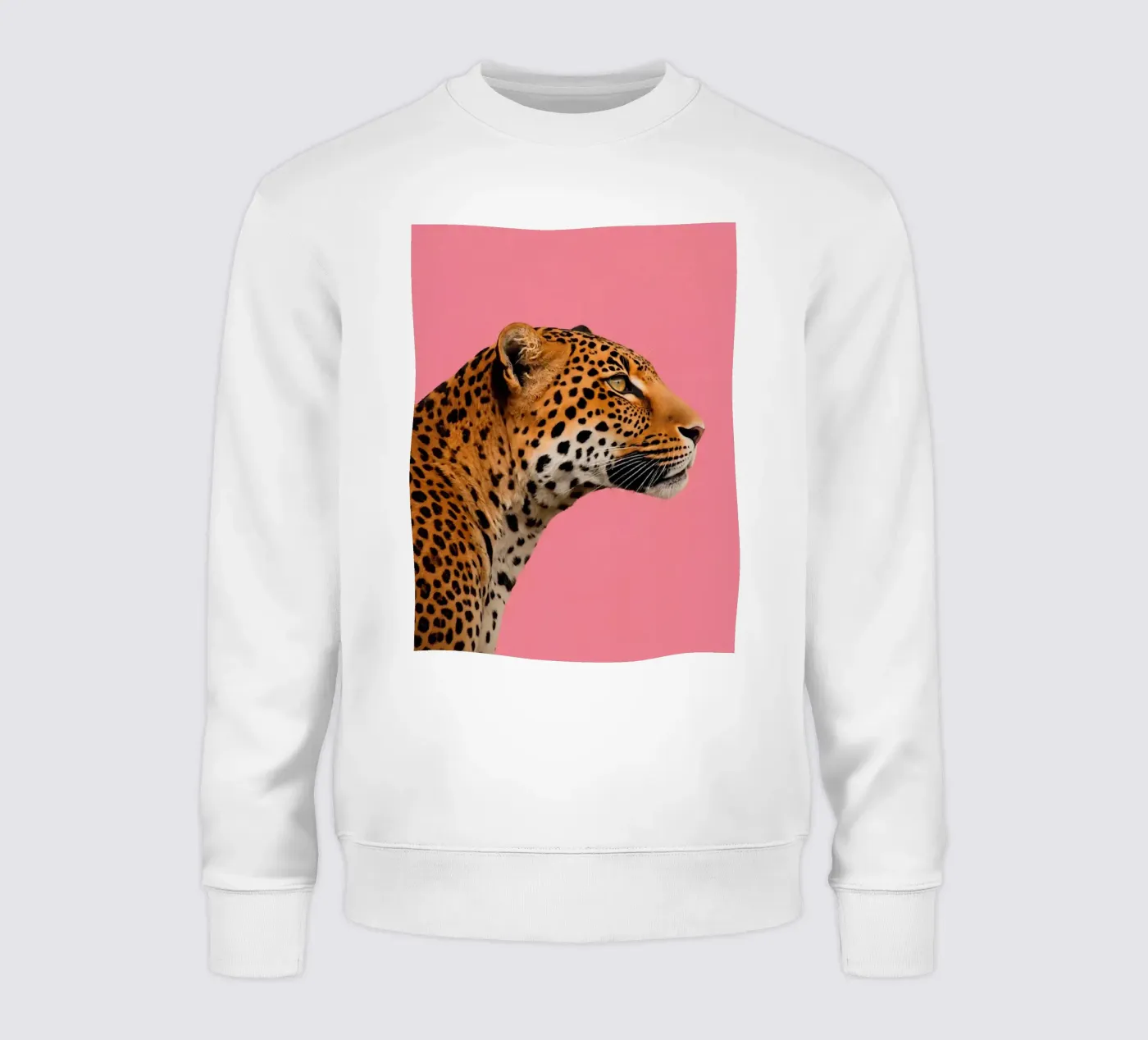 Leopard pink background felpa da Eliban