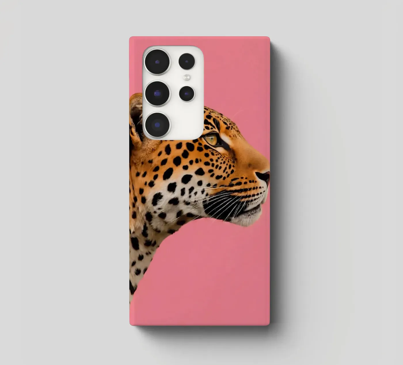 Leopard pink background cover samsung da Eliban
