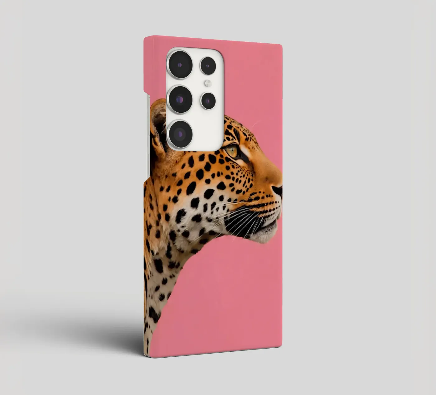 Leopard pink background cover samsung da Eliban
