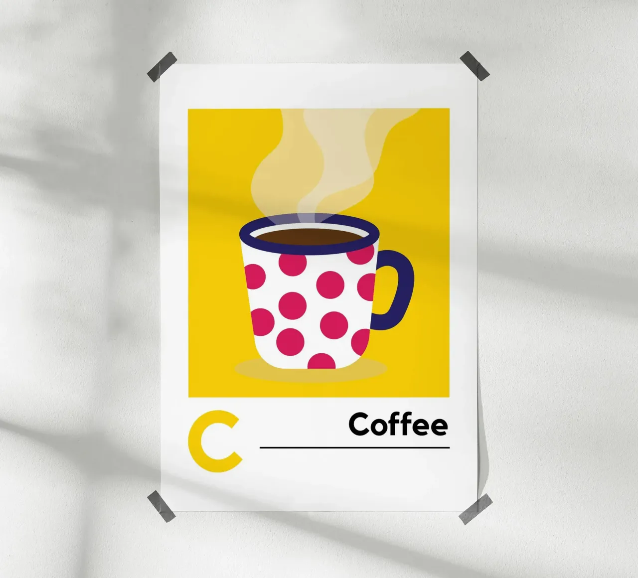 Coffee / Alphabet / Letter C poster da Happysproutstudio