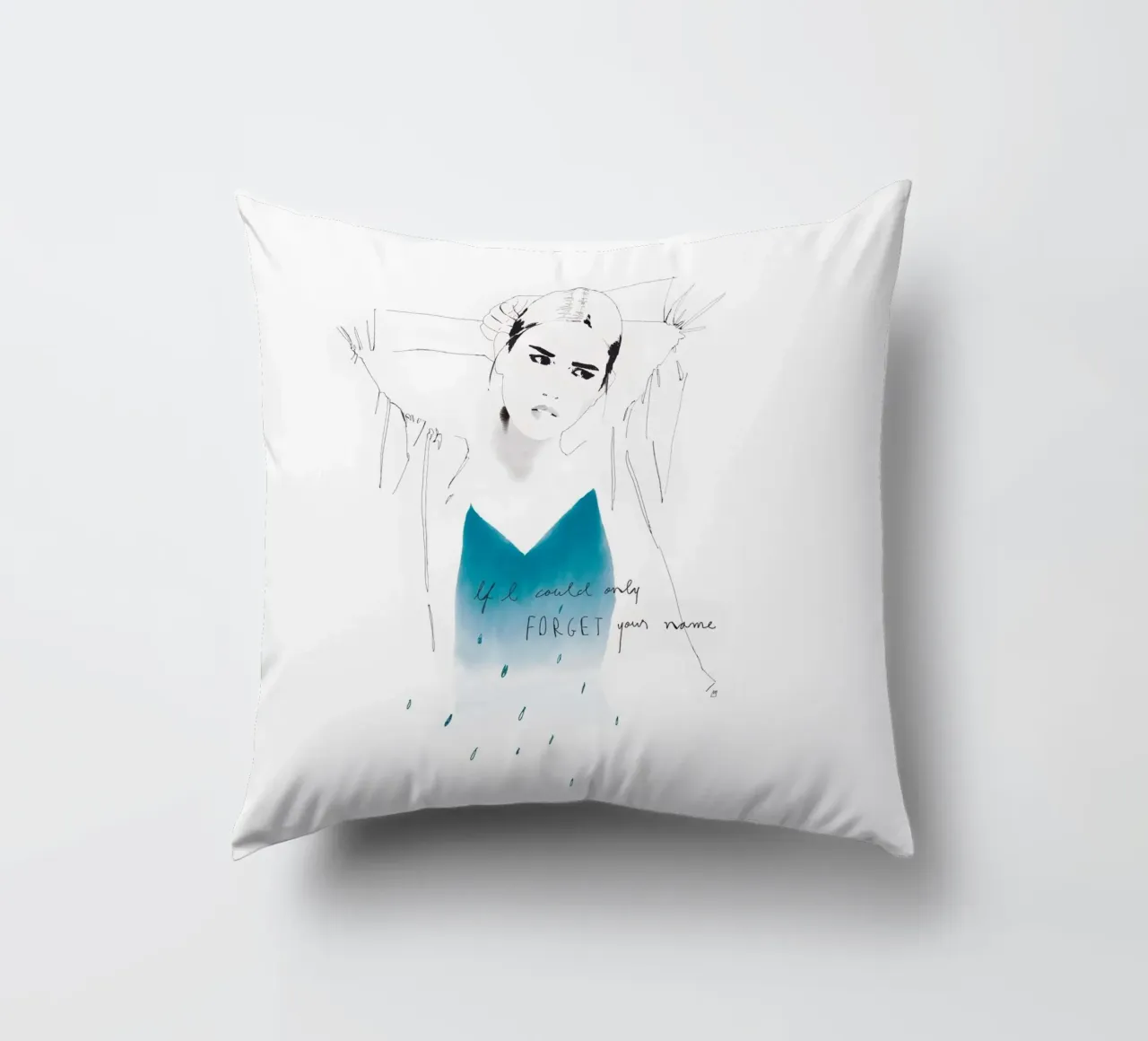 If I Could Only Forget Your Name cuscino da Manuel Rebollo