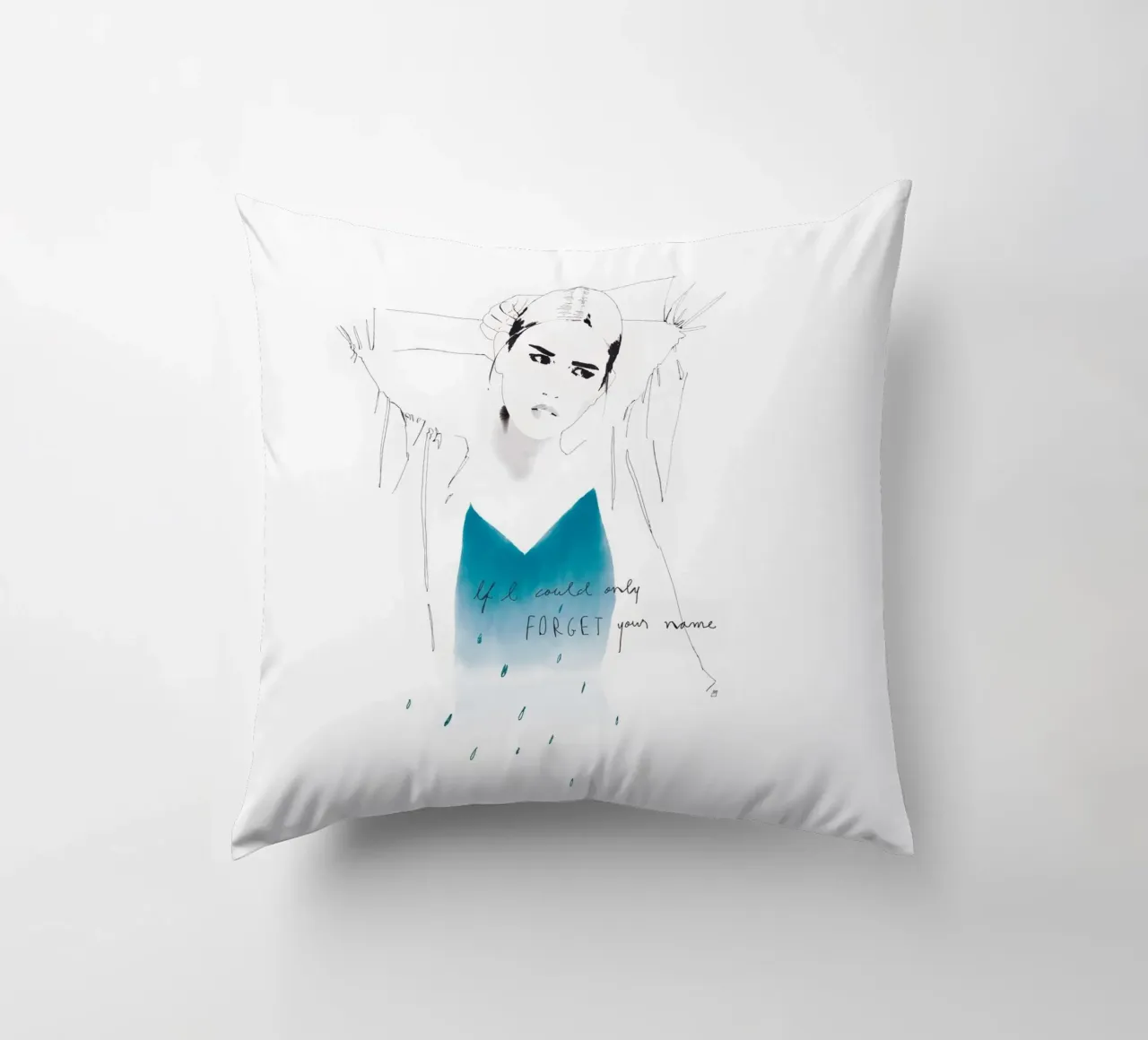 If I Could Only Forget Your Name cuscino da Manuel Rebollo