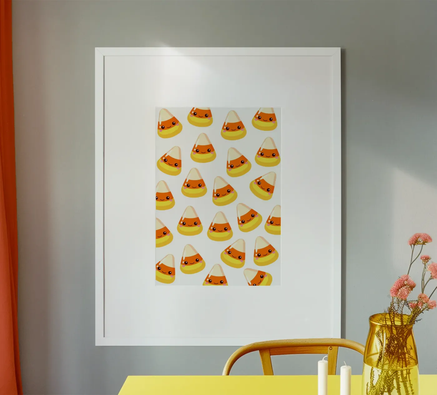 Candy corn poster by Happypatterns
