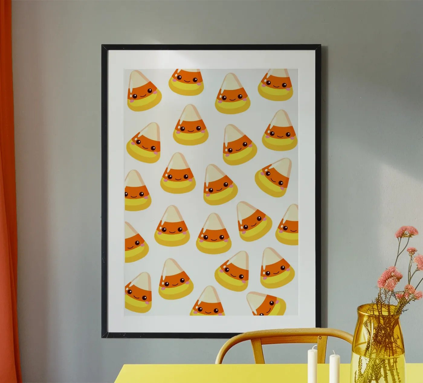 Candy corn poster by Happypatterns