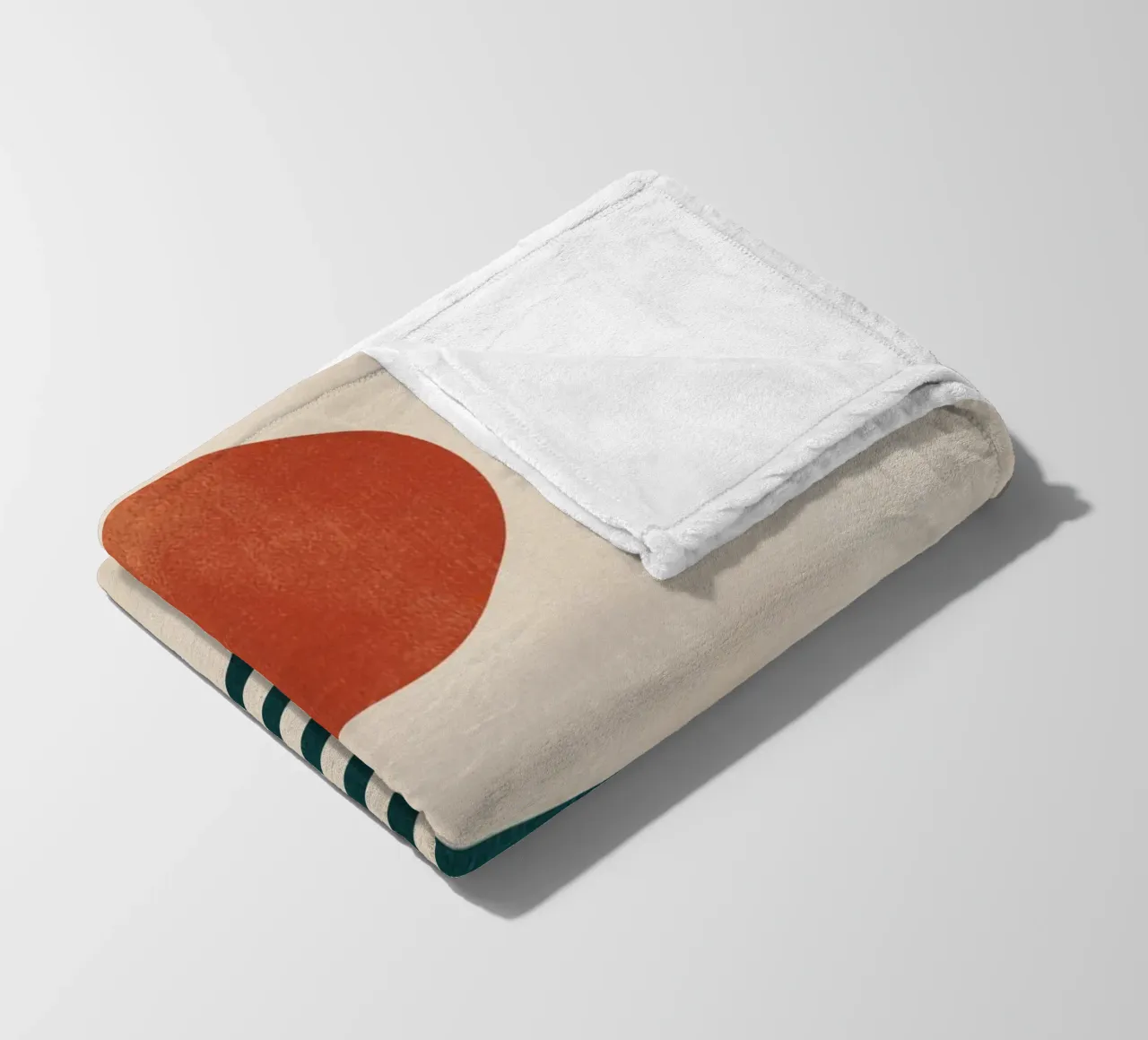 Geometrico astratto minimale 6 coperta in pile da Gaite