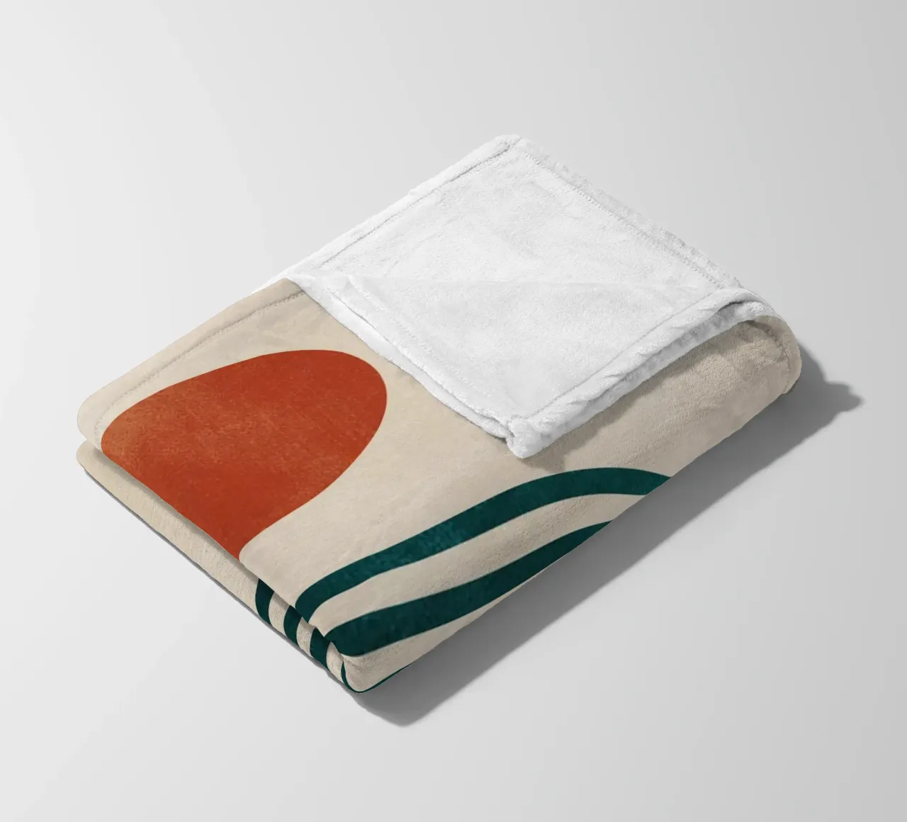 Geometrico astratto minimale 6 coperta in pile da Gaite