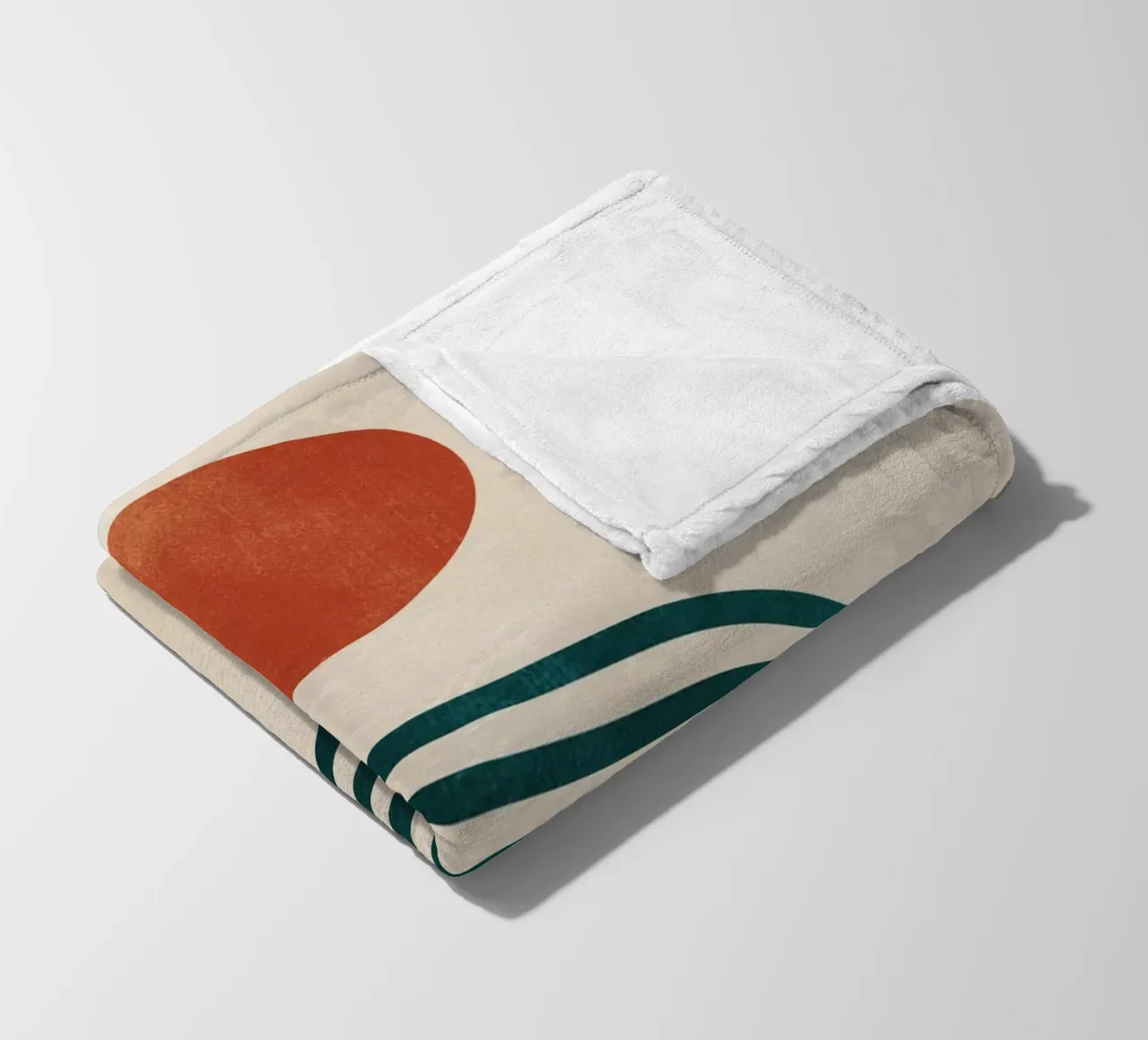 Geometrico astratto minimale 6 coperta in pile da Gaite