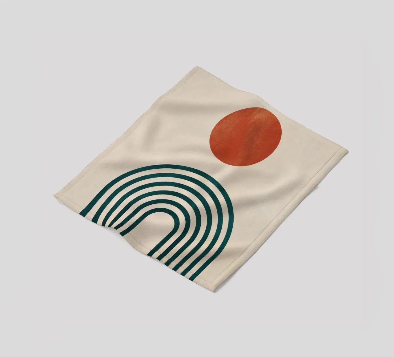 Geometrico astratto minimale 6 coperta in pile da Gaite