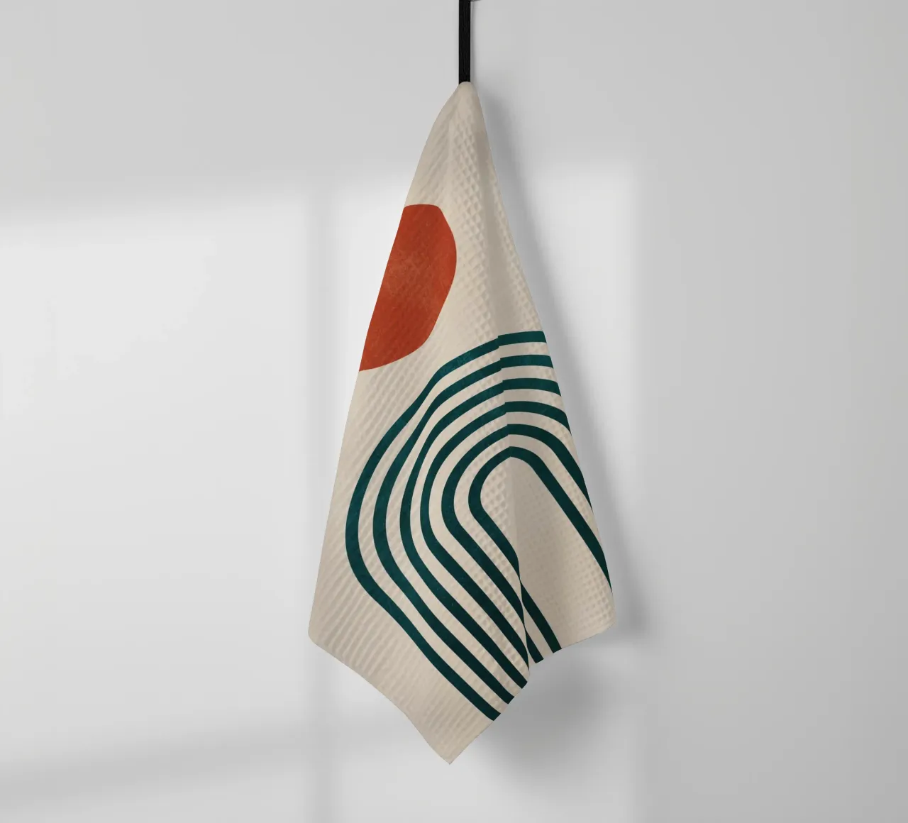 Abstract Minimal Geometric 6 tea towel by Gaite