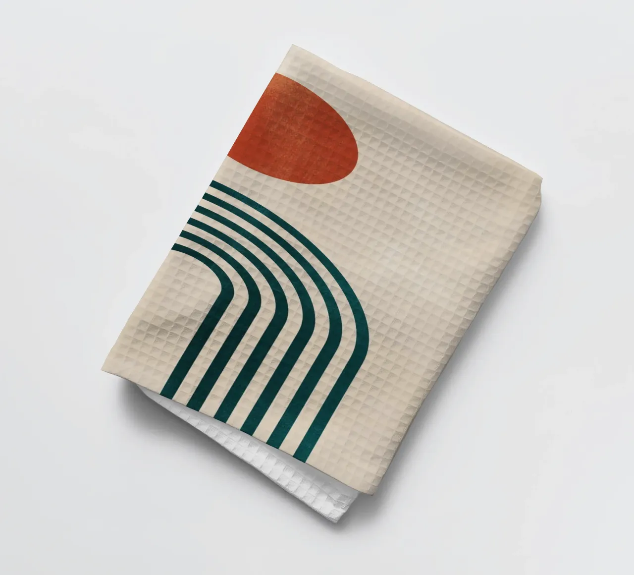 Abstract Minimal Geometric 6 tea towel by Gaite