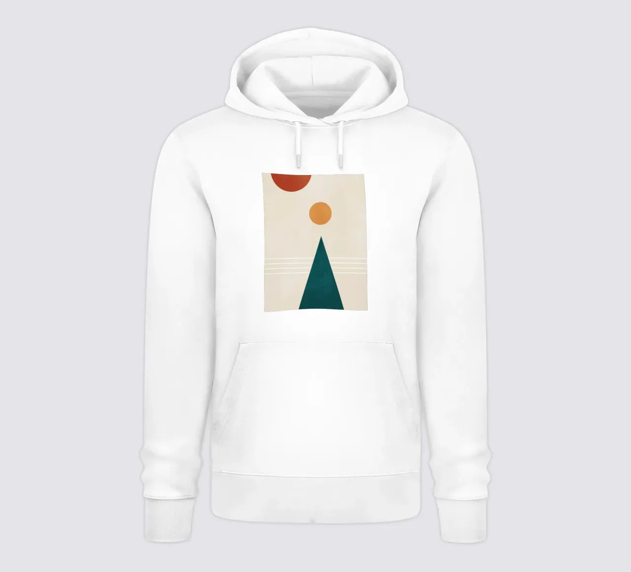 Geometrico astratto minimale 7 felpa con cappuccio da Gaite