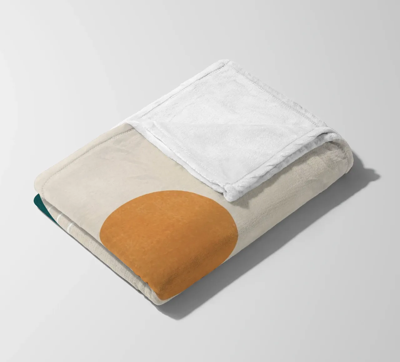 Abstract Minimal Geometric 7 fleece blanket by Gaite