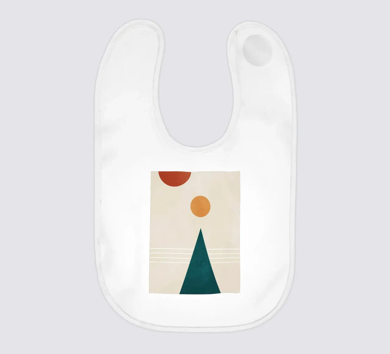 Abstrakt Minimal Geometrisch 7 Babylätzchen von Gaite