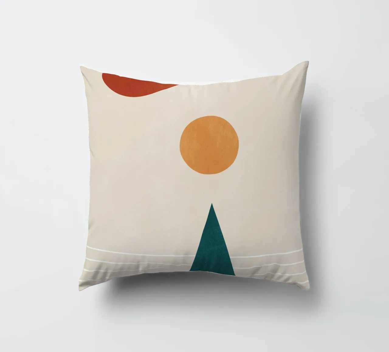 Abstract Minimal Geometric 7 decorative cushion by Gaite