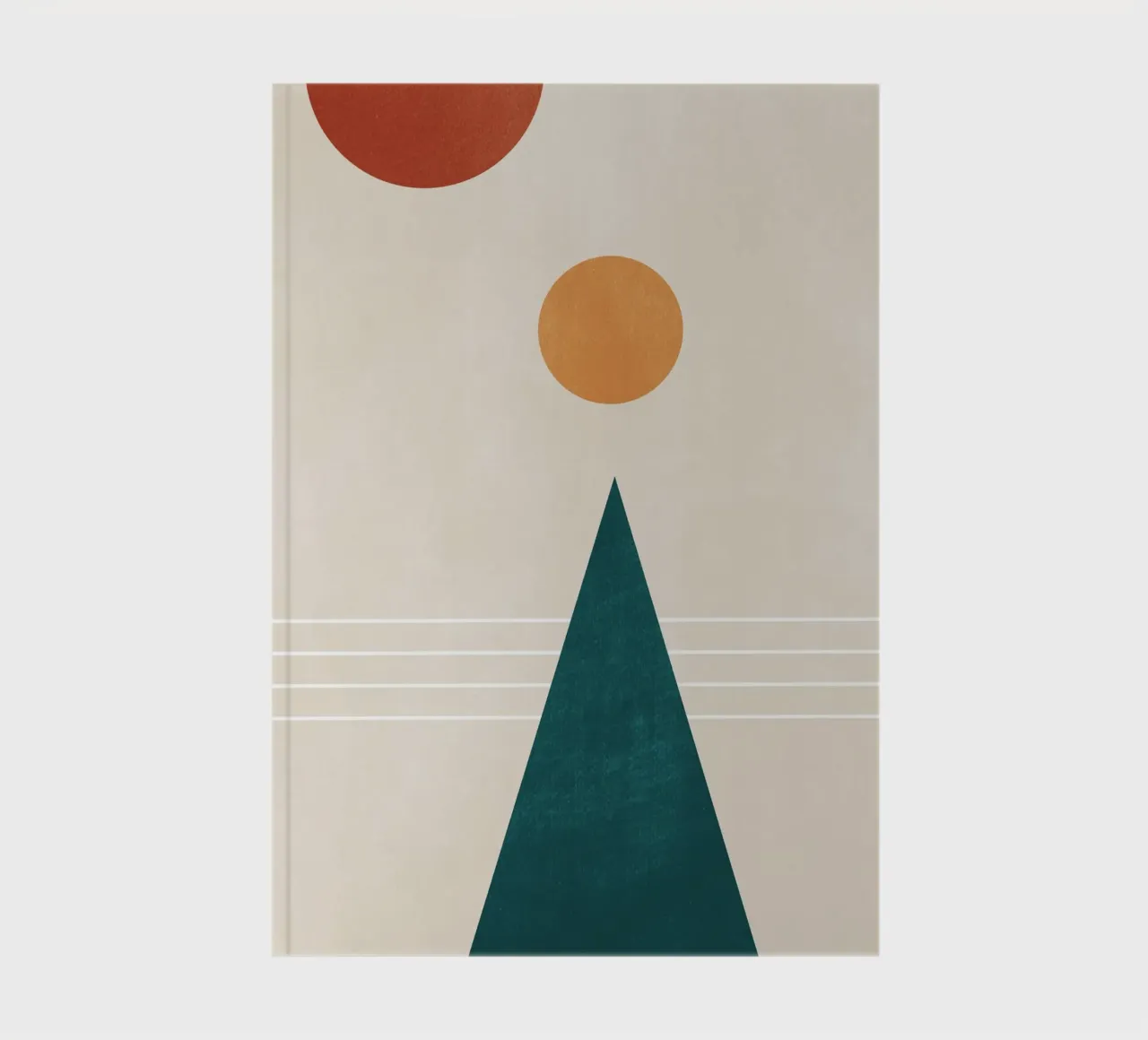 Abstract Minimal Geometric 7 notebook by Gaite