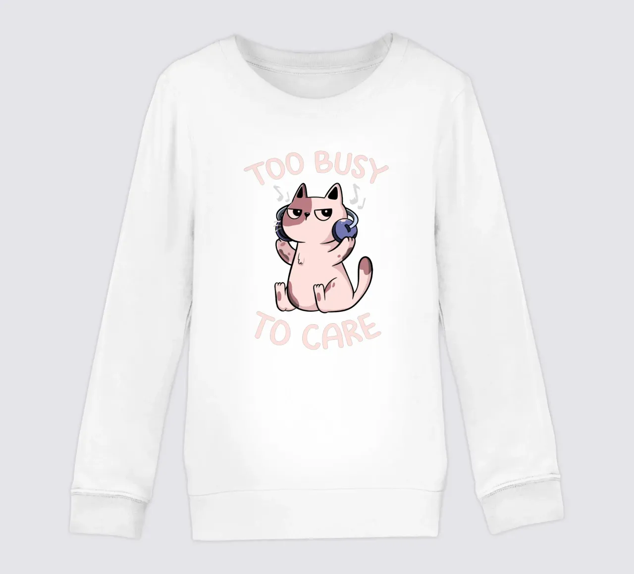 Too Busy to Care Antisocial Cat felpa bambino da Tobe Fonseca